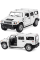 Машинка металлическая Kinsmart 1:40 2008 Hummer H2 SUV KT5337W инерционная, дверь открывается / Белый