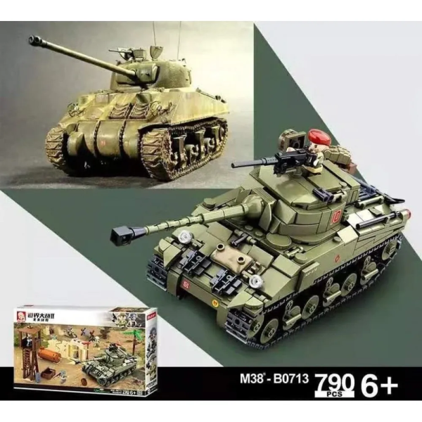 Конструктор Sluban WWII Военная Битва Наступление 790 деталей M38-B0713