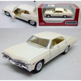 Машинка металлическая Kinsmart 1:43 1967 Chevrolet Impala (цвет бежевый) KT5418W