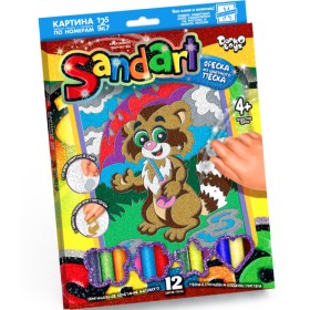 Фреска – картина из песка Sand Art Енот SA-01-02