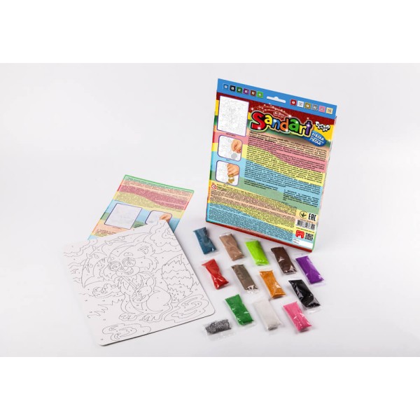 Фреска – картина из песка Sand Art Енот SA-01-02