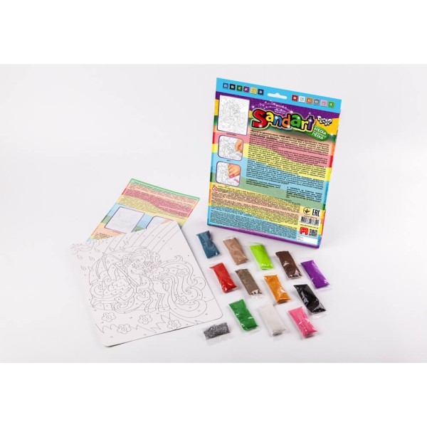 Фреска – картина из песка Sand Art Пони с зонтиком SA-01-05