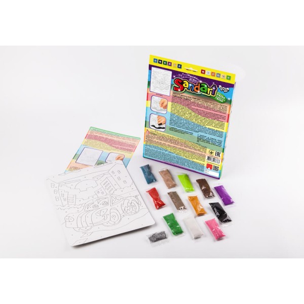 Фреска – картина из песка Sand Art Машина SA-01-01