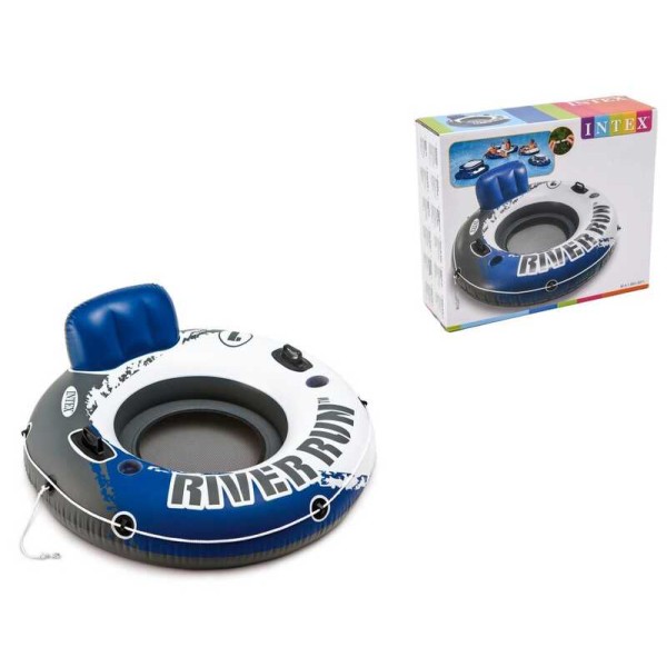 Надувной круг-кресло INTEX 58825EU River Run 135см с ручками до 100кг
