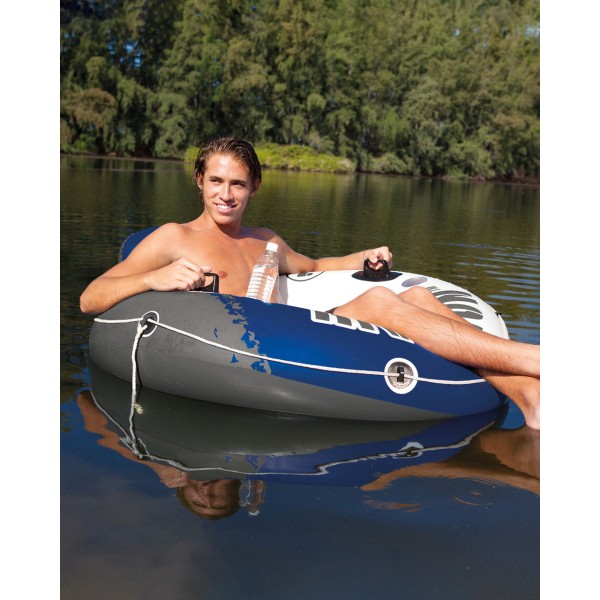 Надувной круг-кресло INTEX 58825EU River Run 135см с ручками до 100кг
