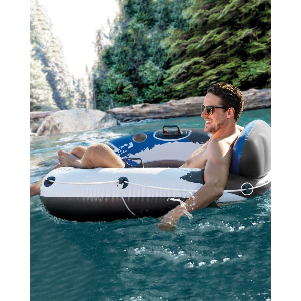 Надувной круг-кресло INTEX 58825EU River Run 135см с ручками до 100кг