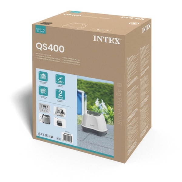 Хлоргенератор для бассейна Intex 26664 Krystal Clear Saltwater System, 4 г/час, для бассейнов до 17 413 л.