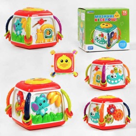 Музичний мультибокс Музичні веселощі TK - 20119 (48/2) TK Group, ОЗВУЧ. УКР. МОВОЮ, 4 пісні, 3 казки, мелодії, цифри, пальчикові ігри, у коробці