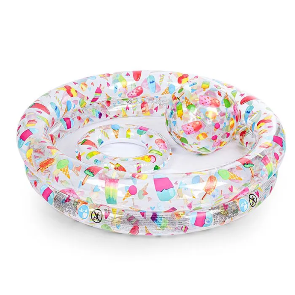 Басейн дитячий надувний INTEX 122Х25СМ З м'ячем і колом, 114Л, ВІД 2 РОКІВ 59460