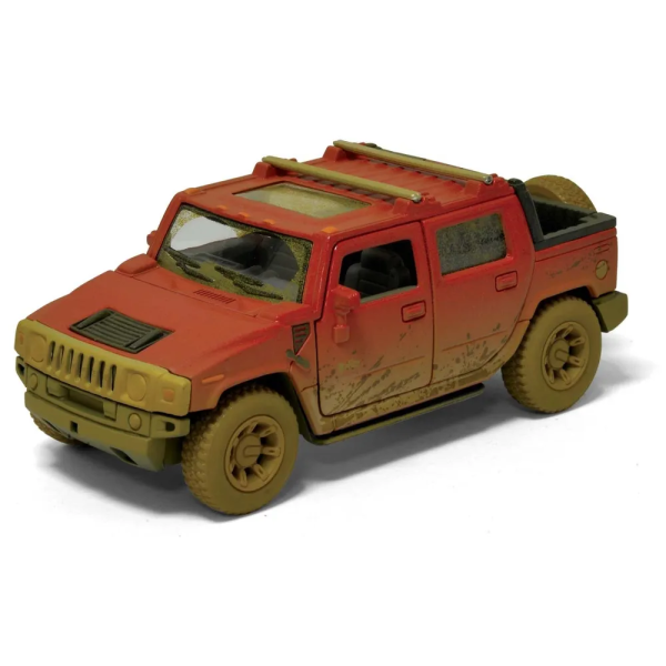 Модель машины Kinsmart 1:40 "HUMMER H2 SUT (Muddy)" инерция KT5097WY / Красная