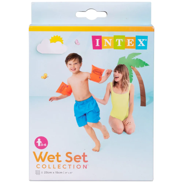 Нарукавники надувные детские для плавания 23х15 см (3-6 лет) 58642 INTEX