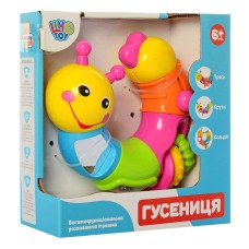 Развивающая игрушка Веселая Гусеница погремушка-ломалка LIMO TOY 9182