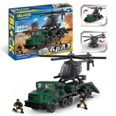 Конструктор IBLOCK Армия КРАЗ Тягач, 390 деталей, 2 фигурки, PL-921-466