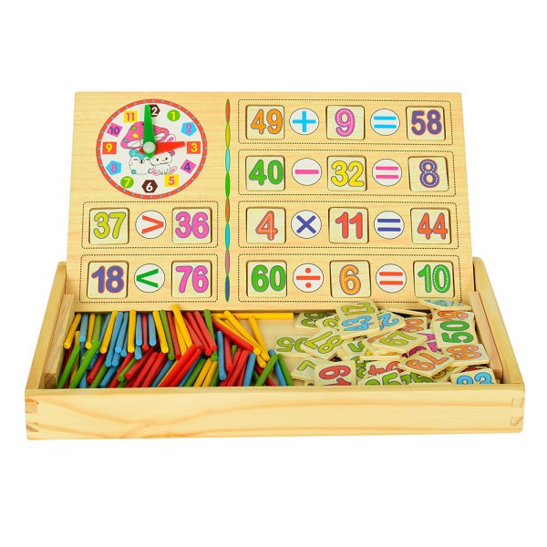 Деревянная игрушка Набор первоклассника / Доска для рисования мелом MD1314A