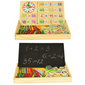 Деревянная игрушка Набор первоклассника / Доска для рисования мелом MD1314A