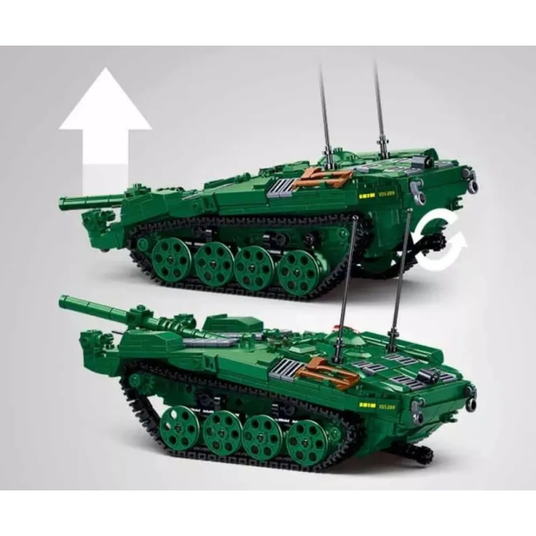 Конструктор Sluban M38-B1010 Шведский Танк STRV-103 с фигурками, 692 детали