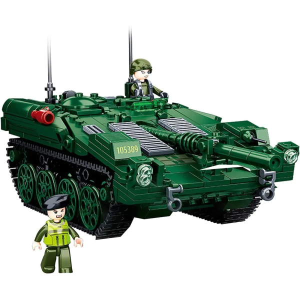 Конструктор Sluban M38-B1010 Шведский Танк STRV-103 с фигурками, 692 детали