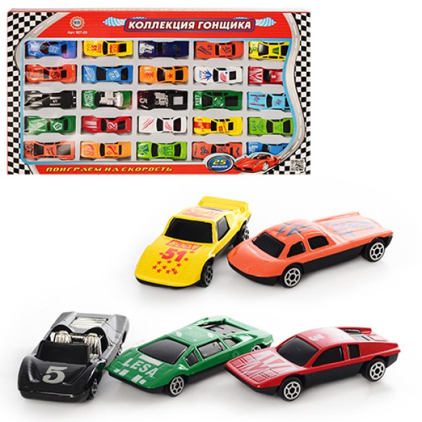 Набор металлических машинок «Коллекция гонщика» (25 шт.) 927-25