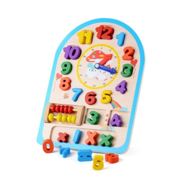 Деревянная игрушка Часы MD 1050 счеты