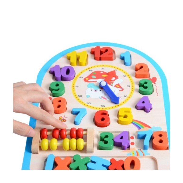 Деревянная игрушка Часы MD 1050 счеты