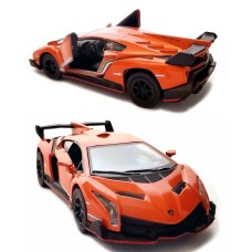 Машинка металлическая Kinsmart 1:36 Lamborghini Veneno KT5367W (Оранжевый)