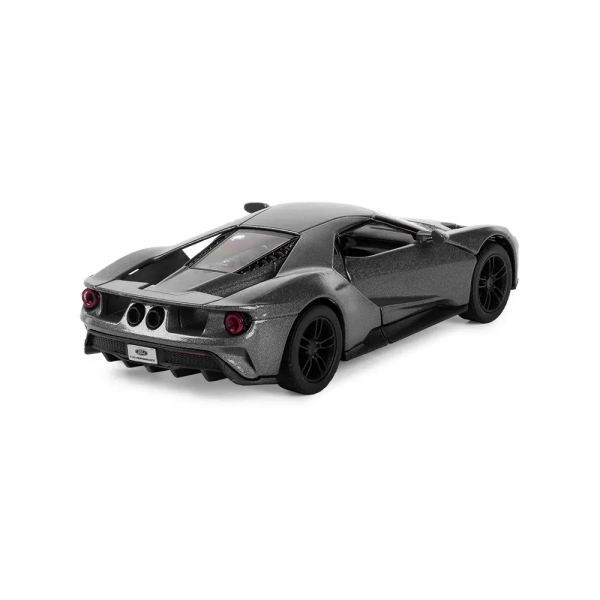 Машинка металлическая Kinsmart 1:38 2017 Ford GT инерционная, двери открываются KT5391W / Серебристый