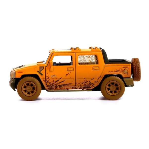 Модель машини Kinsmart 1:40 "HUMMER H2 SUT (Muddy)" інерція KT5097WY / Жовта