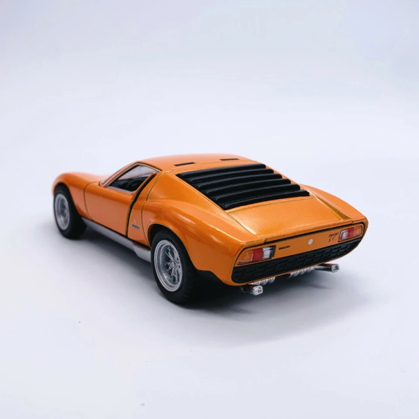Машинка металева Kinsmart KT5390W 1:34 1971 Lamborghini Miura P400 SV інерційна, двері відчиняються / Помаранчевий