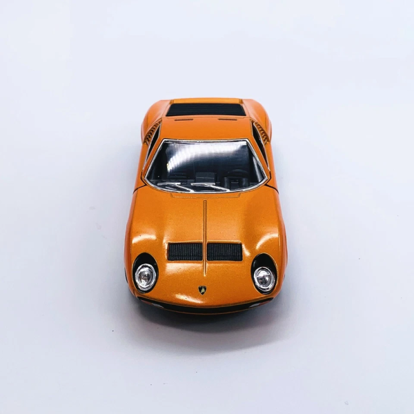 Машинка металева Kinsmart KT5390W 1:34 1971 Lamborghini Miura P400 SV інерційна, двері відчиняються / Помаранчевий