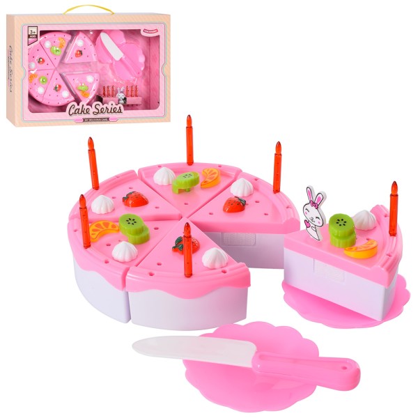 Игровой набор торт на липучках YH-055E Игрушечный набор чаепития детский