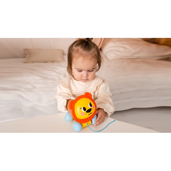 Каталочка Kids Hits "Лев с подвижной головой и шнурком" KH22/002