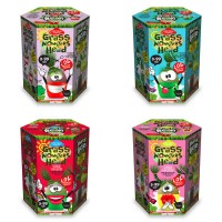 Набір креативної творчості "Grass monsters head" GMH-01-01U,02U,03U...08U УКР. "Danko Toys"