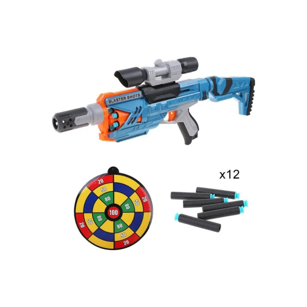 Игрушечный автомат с мягкими пулями-присосками SB562