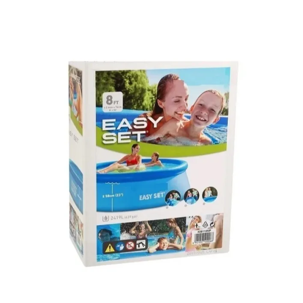 Бассейн надувной Intex 28110 NP размером 244х76см, объем: 2420л, вес: 6,3 кг