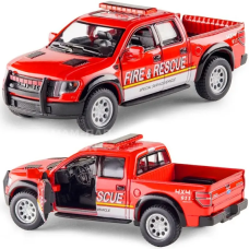Машинка металлическая Kinsmart 1:46 2013 Ford F-150 SVT Raptor (Пожарная) KT5365WPR