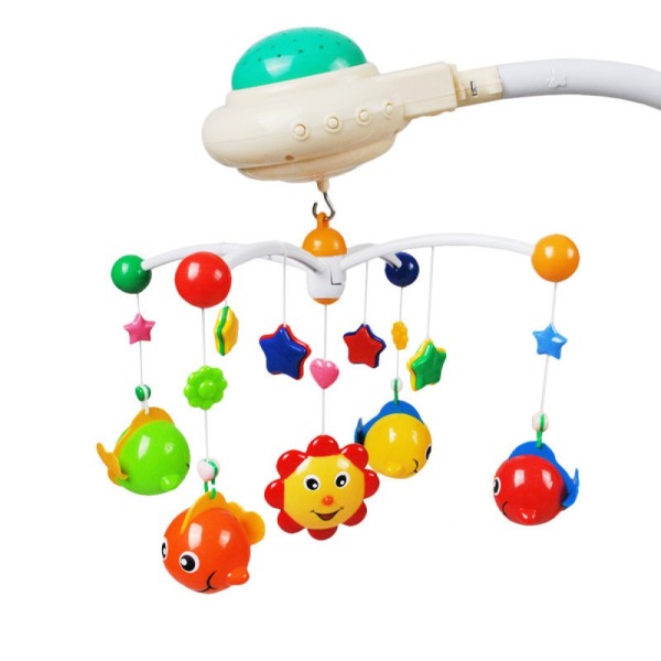 Дитячий музичний мобіль на ліжечко з проєктором KI-901