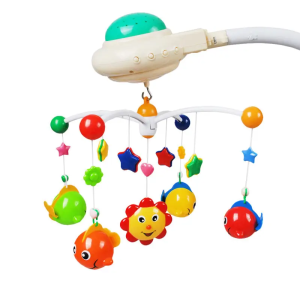 Дитячий музичний мобіль на ліжечко з проєктором KI-901
