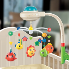Дитячий музичний мобіль на ліжечко з проєктором KI-901