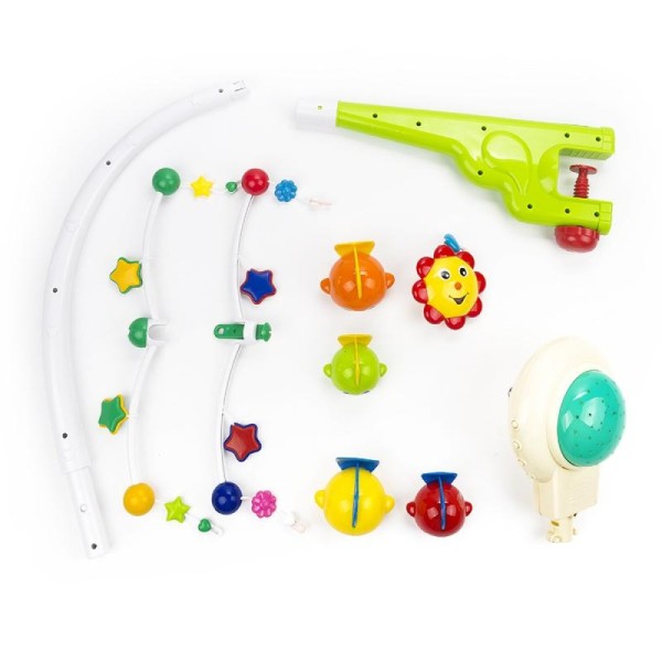 Дитячий музичний мобіль на ліжечко з проєктором KI-901