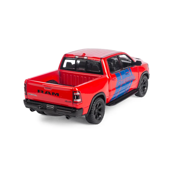 Машинка металлическая Kinsmart 1:46 Dodge RAM 1500 Livery Edition 2019 (инерционная, двери открываются, красная KT5413WF)