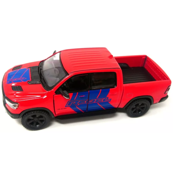 Машинка металлическая Kinsmart 1:46 Dodge RAM 1500 Livery Edition 2019 (инерционная, двери открываются, красная KT5413WF)