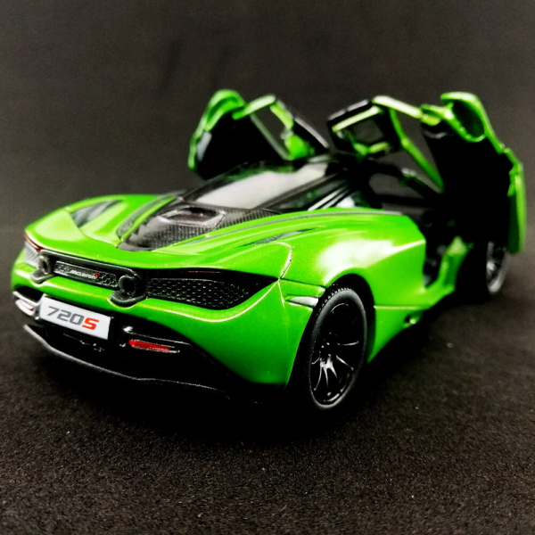 Машинка металева Kinsmart KT5403WG 1:36 McLaren MSO 720S інерційна, двері відчиняються / Зелений