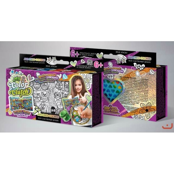 Набор Пенал - раскраска "My Color Clutch" краски /18