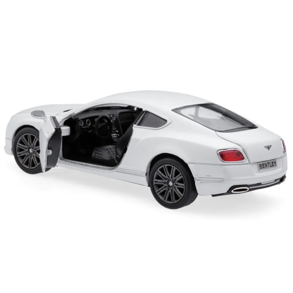 Машинка металлическая Kinsmart 1:38 Bentley Continental GT 2012 (инерционная, двери открываются, белая KT5369W)