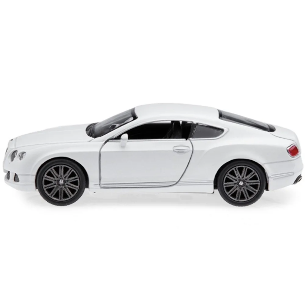 Машинка металлическая Kinsmart 1:38 Bentley Continental GT 2012 (инерционная, двери открываются, белая KT5369W)