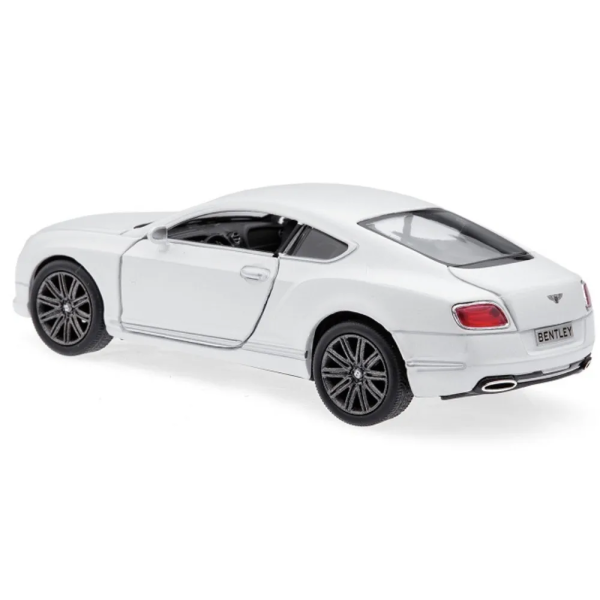 Машинка металлическая Kinsmart 1:38 Bentley Continental GT 2012 (инерционная, двери открываются, белая KT5369W)