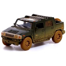 Модель машины Kinsmart 1:40 "HUMMER H2 SUT (Muddy)" инерция KT5097WY / Черный