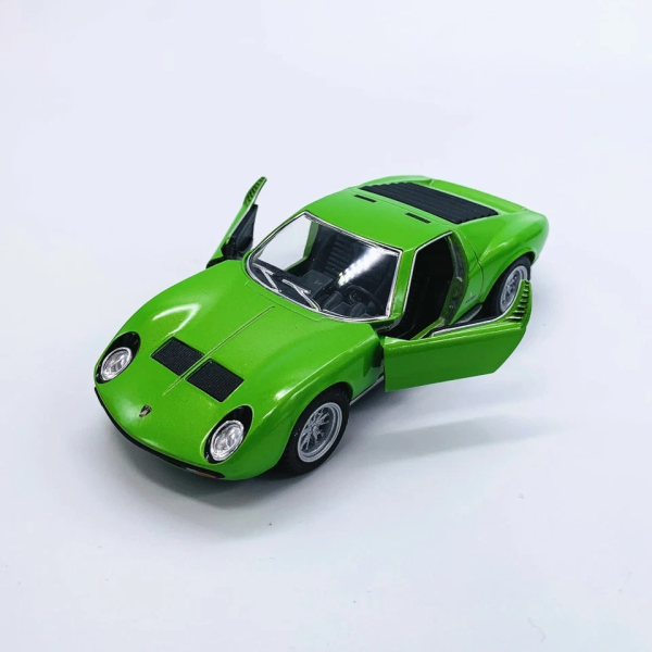Машинка металева Kinsmart KT5390W 1:34 1971 Lamborghini Miura P400 SV інерційна, двері відчиняються / Зелений