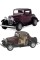 Металлическая машинка Kinsmart 1:34 1932 Ford 3-Window Coupe KT5332W Цвет бордовый