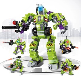 Конструктор QMAN 1802 Робот-трансформер (4 в 1) (Цена за комплект – 4 конструктора)